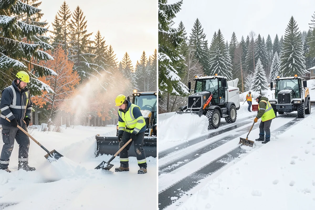 Hotel Snow Plowing in Marysville, Snohomish County, WA - Set 24-hour priorities for the porte-cochere, entrances, and guest lot