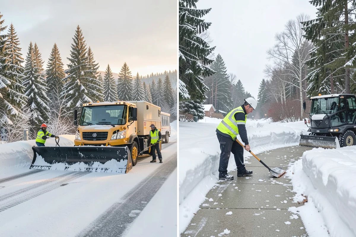 Hotel Snow Plowing in Medina, King County, WA - Set 24-hour priorities for the porte-cochere, entrances, and guest lot