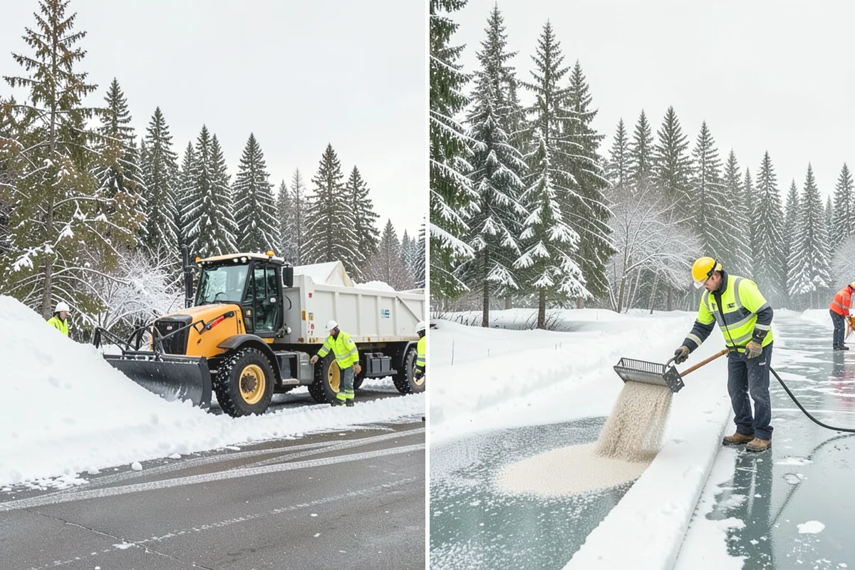Hotel Snow Plowing in Mill Creek, Snohomish County, WA - Set 24-hour priorities for the porte-cochere, entrances, and guest lot