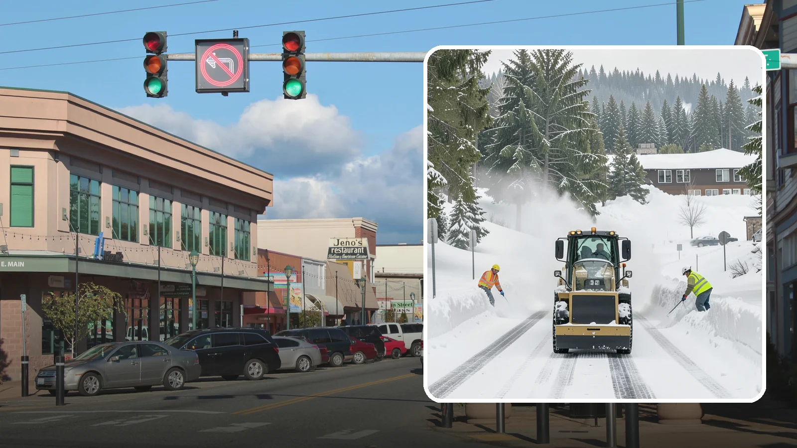 Hotel Snow Plowing in Monroe, Snohomish County, WA - We plow hotel lots, the porte-cochere, and guest entrances around the clock so arriving travelers always find safe access.