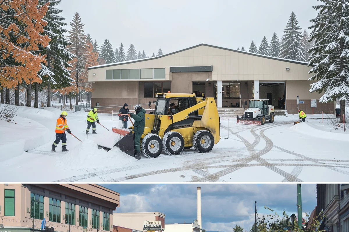Hotel Snow Plowing in Monroe, Snohomish County, WA - Arrange 24-hour seasonal coverage before winter so guests always arrive to a clear entrance.