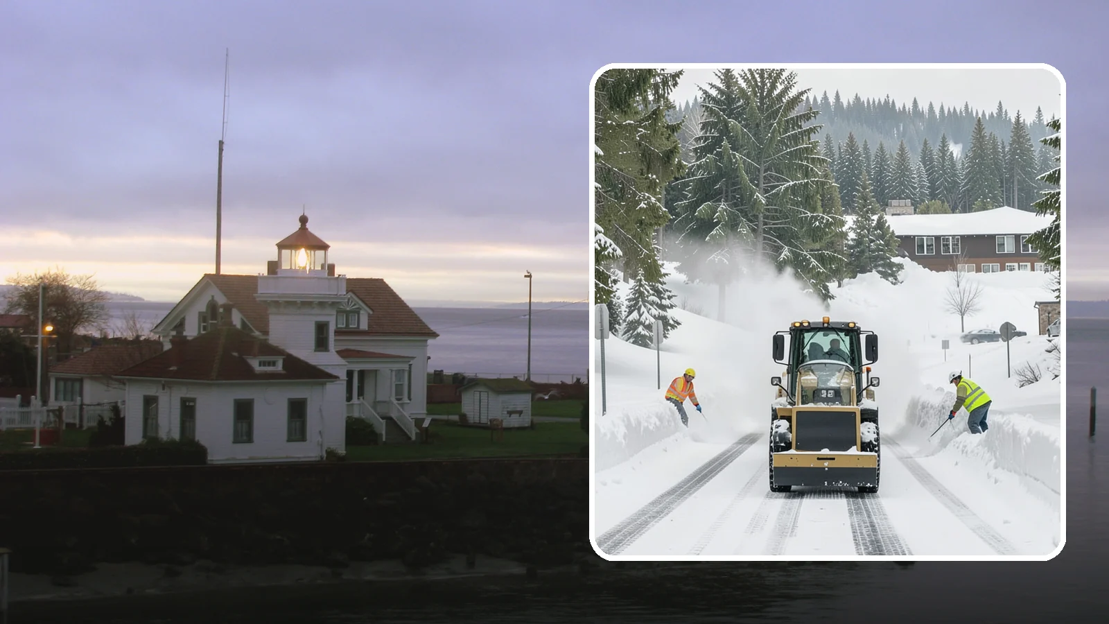 Hotel Snow Plowing in Mukilteo, Snohomish County, WA - We plow hotel lots, the porte-cochere, and guest entrances around the clock so arriving travelers always find safe access.