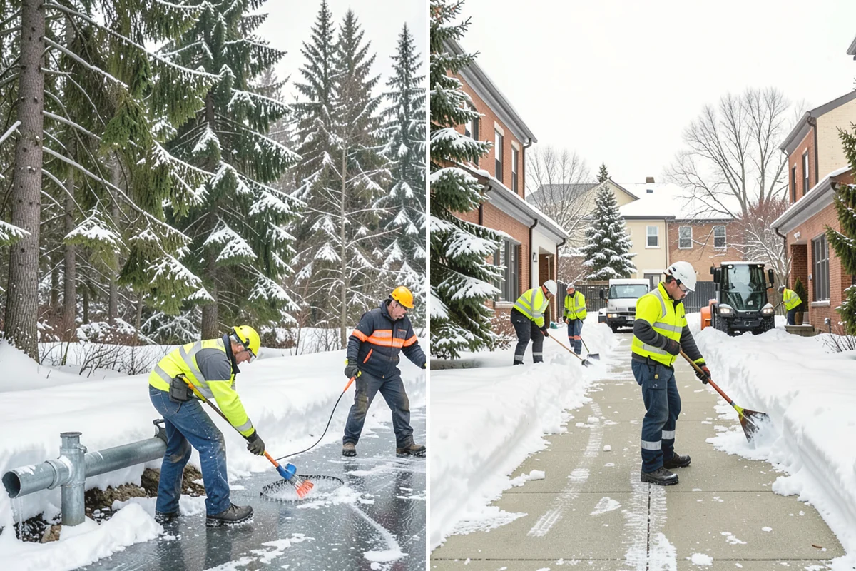 Hotel Snow Plowing in Mukilteo, Snohomish County, WA - Set 24-hour priorities for the porte-cochere, entrances, and guest lot