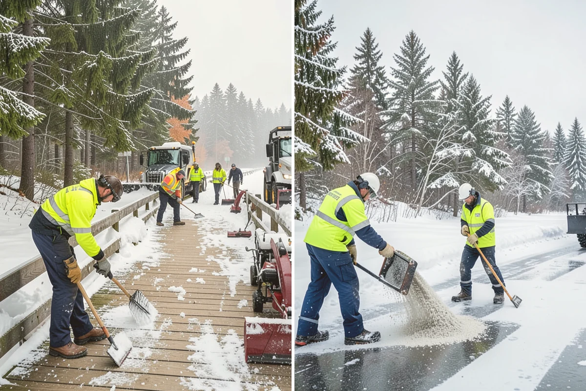 Hotel Snow Plowing in Newcastle, King County, WA - Set 24-hour priorities for the porte-cochere, entrances, and guest lot