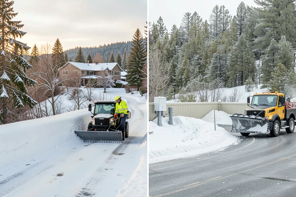 Hotel Snow Plowing in Normandy Park, King County, WA - Set 24-hour priorities for the porte-cochere, entrances, and guest lot
