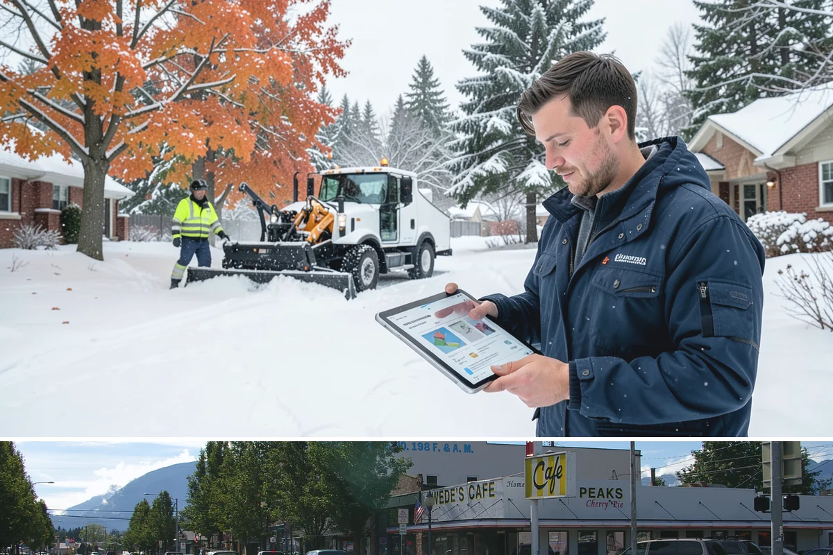 Hotel Snow Plowing in North Bend, King County, WA - Arrange 24-hour seasonal coverage before winter so guests always arrive to a clear entrance.