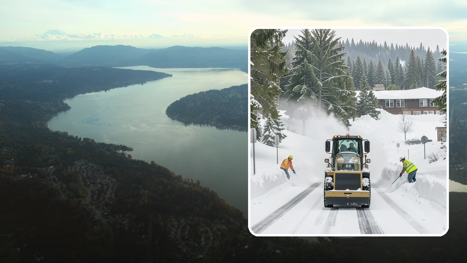 Hotel Snow Plowing in Sammamish, King County, WA - We plow hotel lots, the porte-cochere, and guest entrances around the clock so arriving travelers always find safe access.