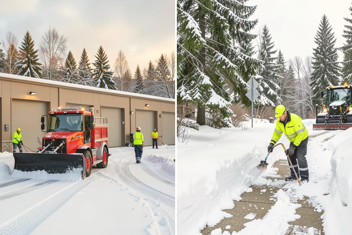 Hotel Snow Plowing in Sammamish, King County, WA - Set 24-hour priorities for the porte-cochere, entrances, and guest lot