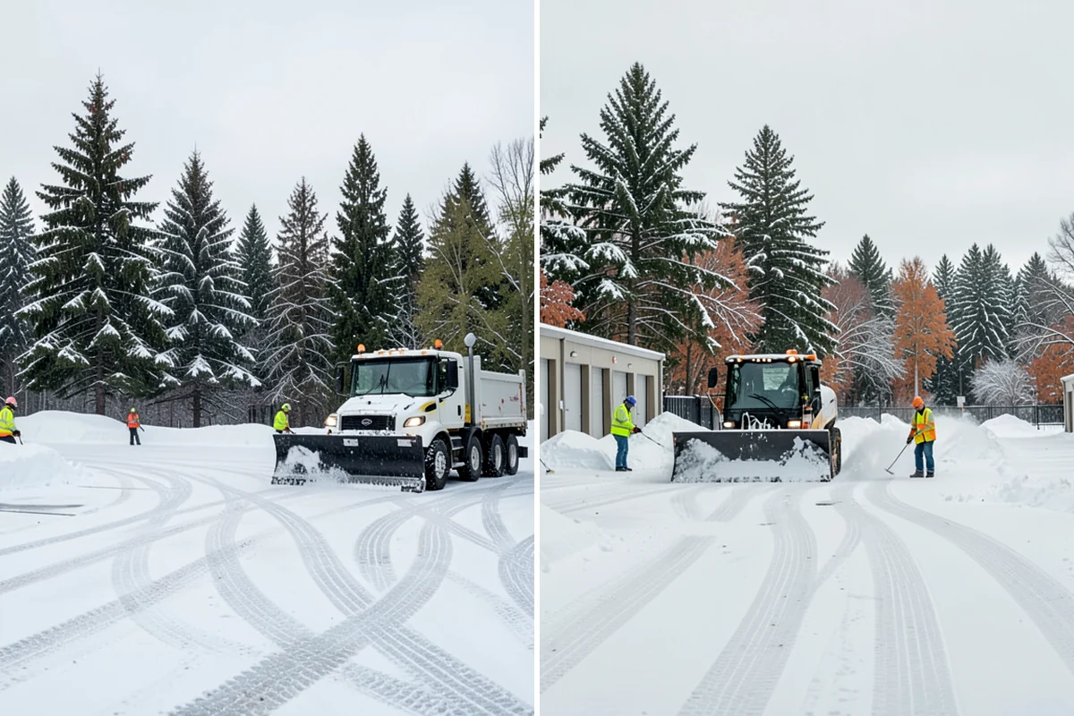 Hotel Snow Plowing in SeaTac, King County, WA - Set 24-hour priorities for the porte-cochere, entrances, and guest lot