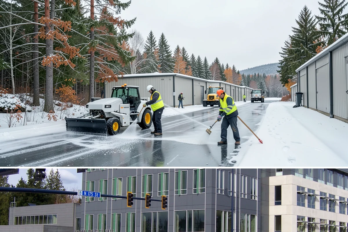 Hotel Snow Plowing in Shoreline, King County, WA - Arrange 24-hour seasonal coverage before winter so guests always arrive to a clear entrance.