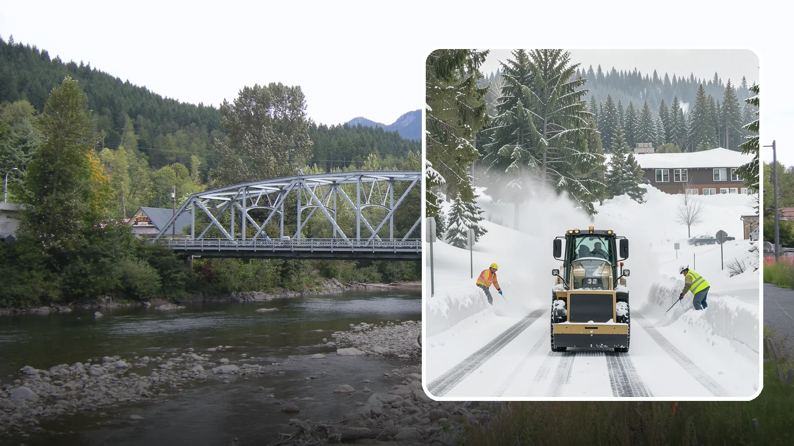 Hotel Snow Plowing in Skykomish, King County, WA - We plow hotel lots, the porte-cochere, and guest entrances around the clock so arriving travelers always find safe access.