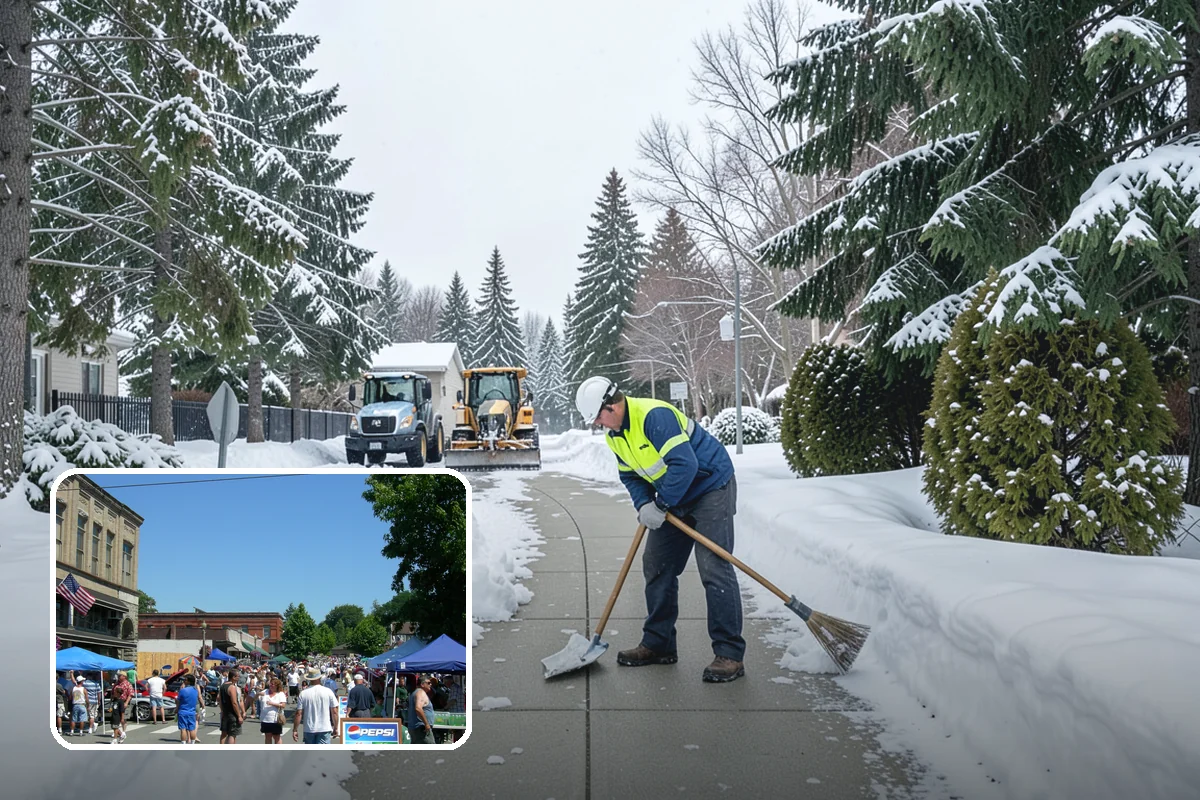 Hotel Snow Plowing in Snohomish, Snohomish County, WA - Porte-cochere and guest lot cleared on a 24-hour basis