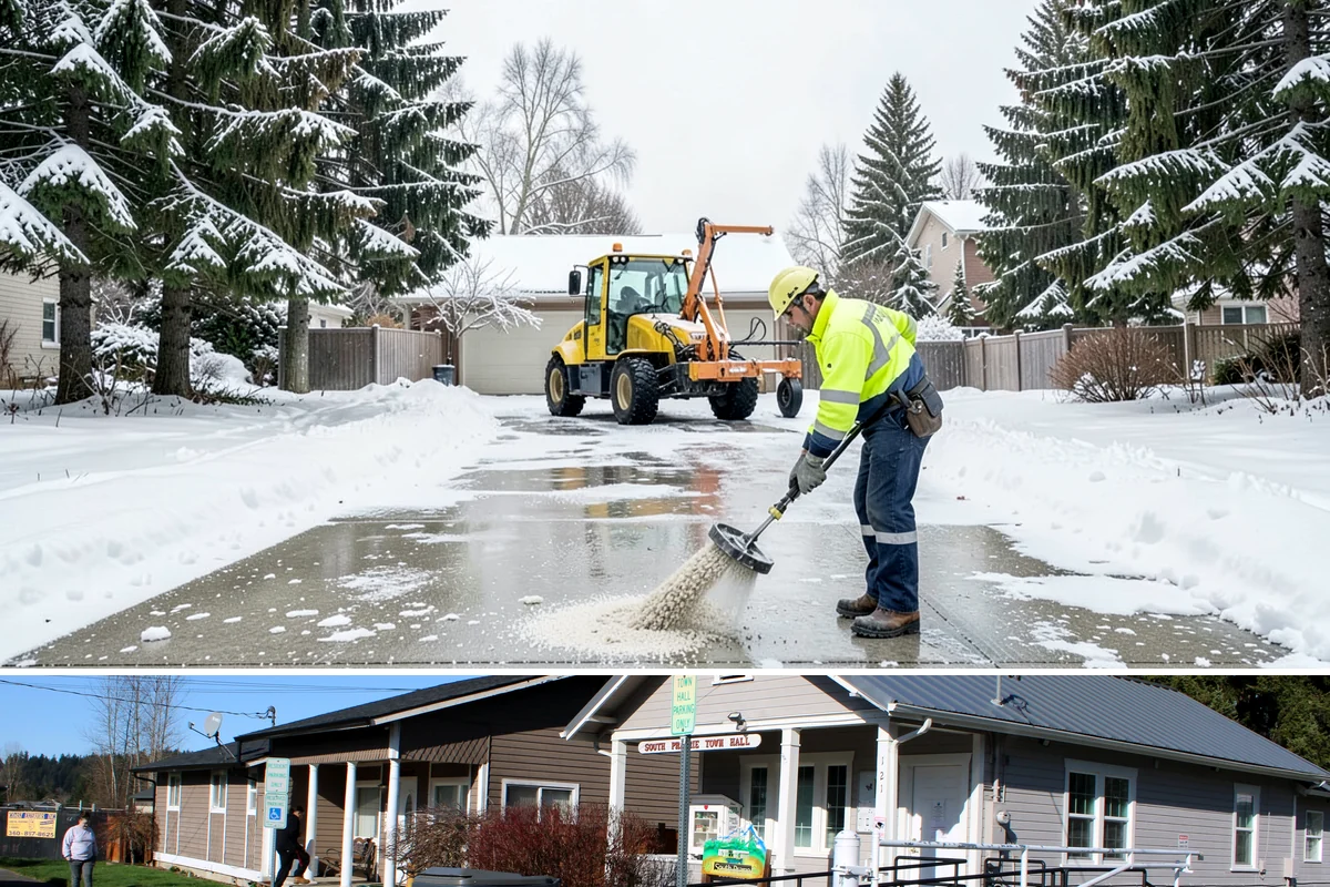 Hotel Snow Plowing in South Prairie, Pierce County, WA - Arrange 24-hour seasonal coverage before winter so guests always arrive to a clear entrance.