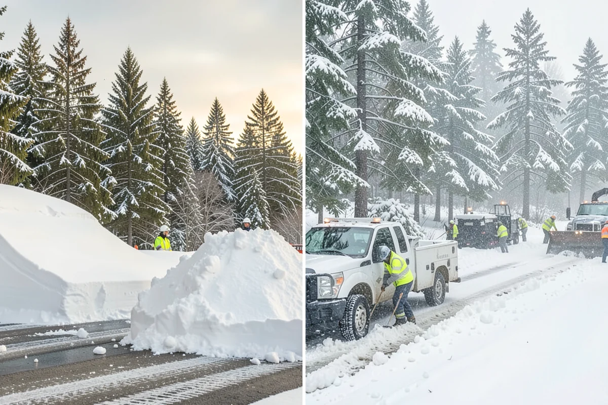 Hotel Snow Plowing in Steilacoom, Pierce County, WA - Set 24-hour priorities for the porte-cochere, entrances, and guest lot