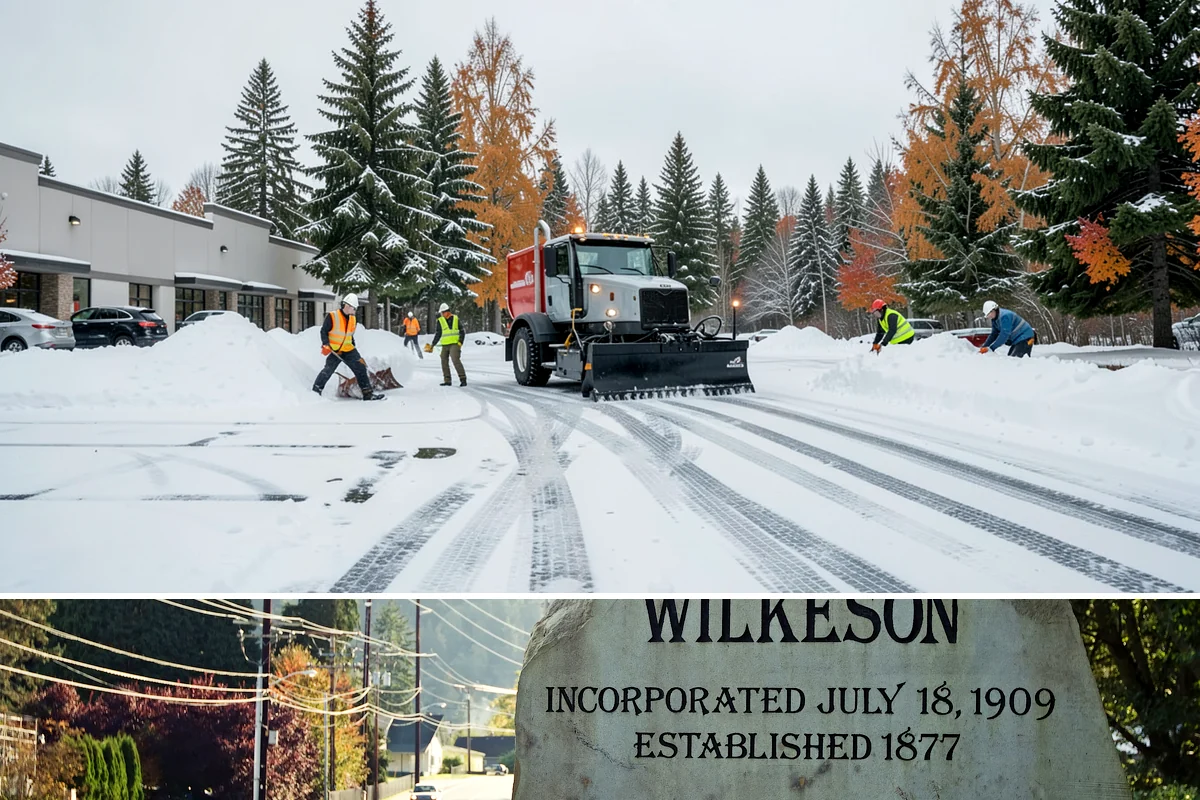 Hotel Snow Plowing in Wilkeson, Pierce County, WA - Arrange 24-hour seasonal coverage before winter so guests always arrive to a clear entrance.