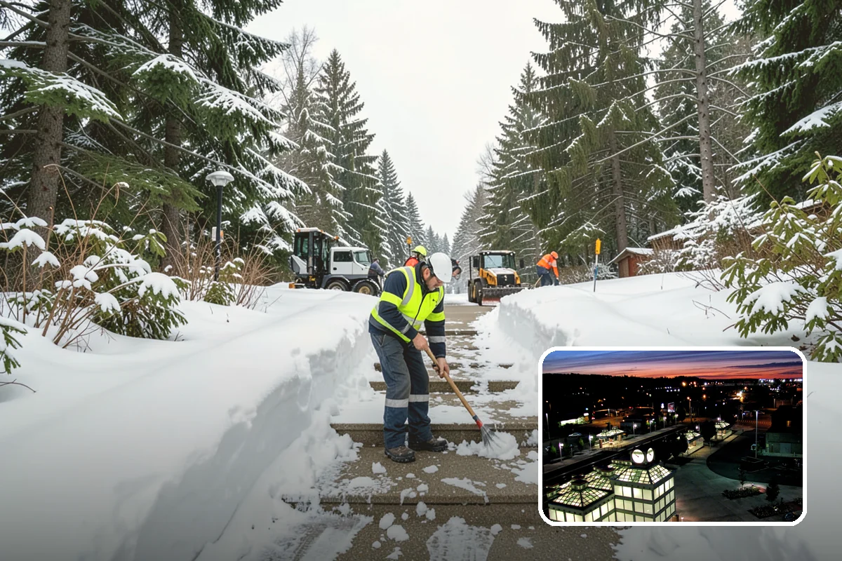 Hotel Snow Removal in Auburn, King County, WA - Round-the-clock clearing for guest arrivals