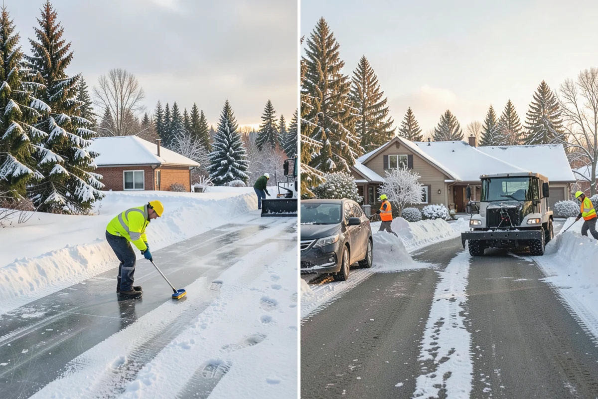 Hotel Snow Removal in Auburn, King County, WA - Review arrival drive, guest parking, and shuttle routes