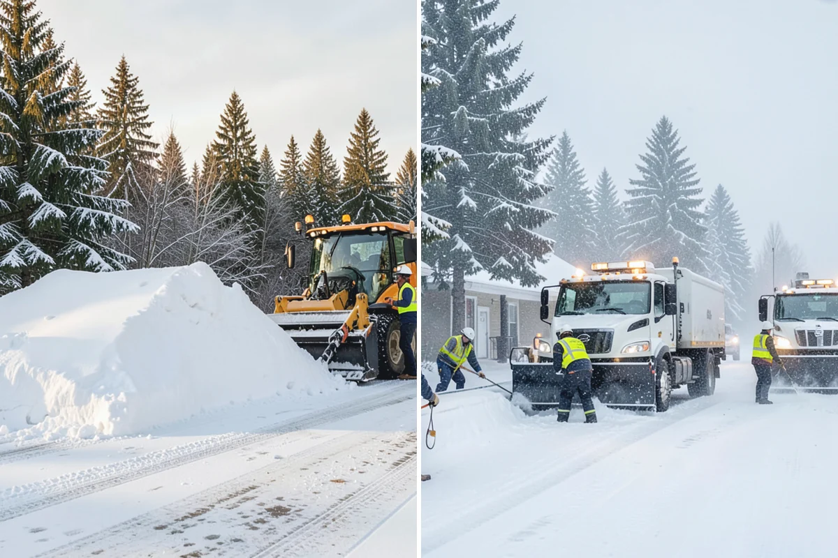 Hotel Snow Removal in Beaux Arts Village, King County, WA - Review arrival drive, guest parking, and shuttle routes