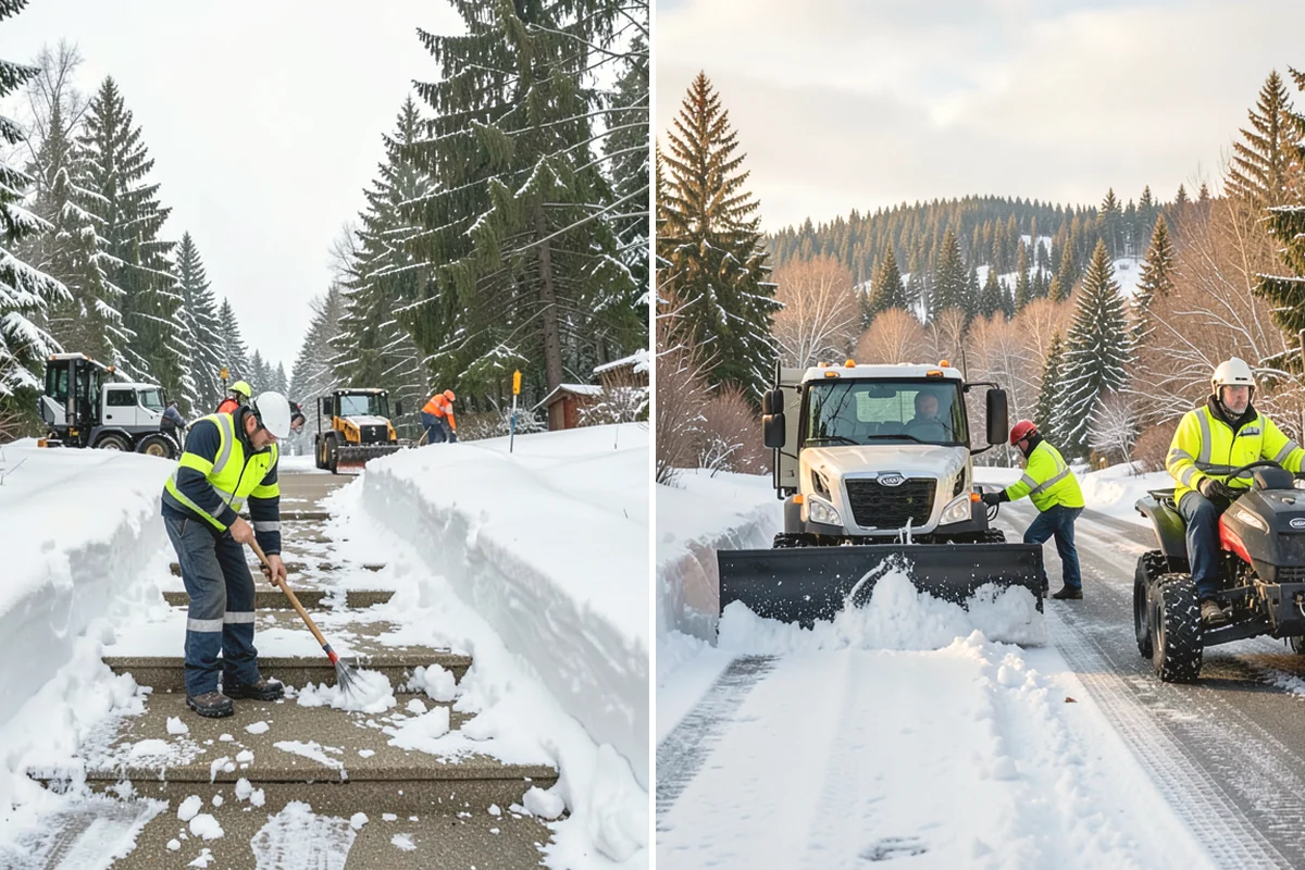 Hotel Snow Removal in Black Diamond, King County, WA - Review arrival drive, guest parking, and shuttle routes