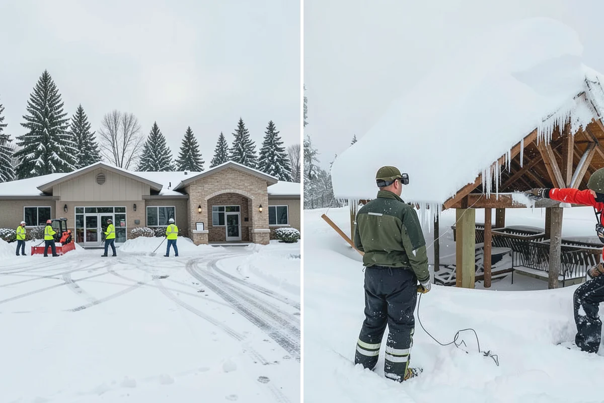 Hotel Snow Removal in Bonney Lake, Pierce County, WA - Review arrival drive, guest parking, and shuttle routes