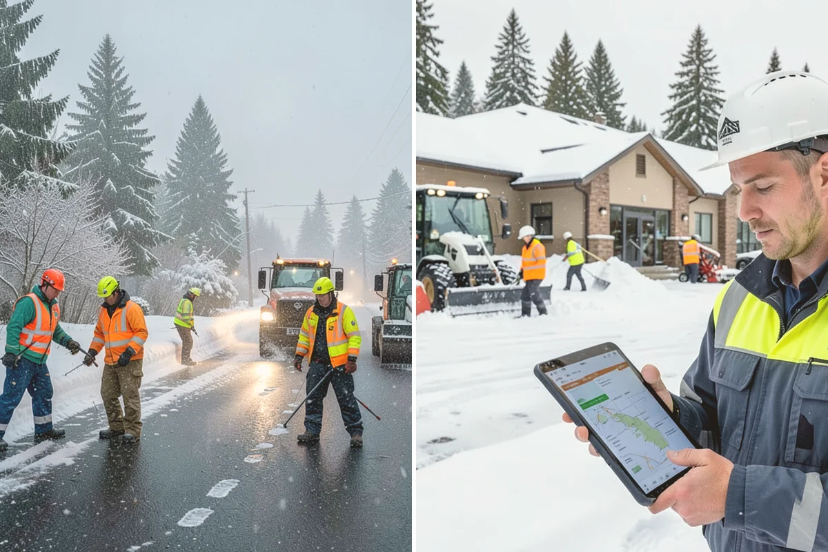 Hotel Snow Removal in Bothell, King County, WA - Review arrival drive, guest parking, and shuttle routes