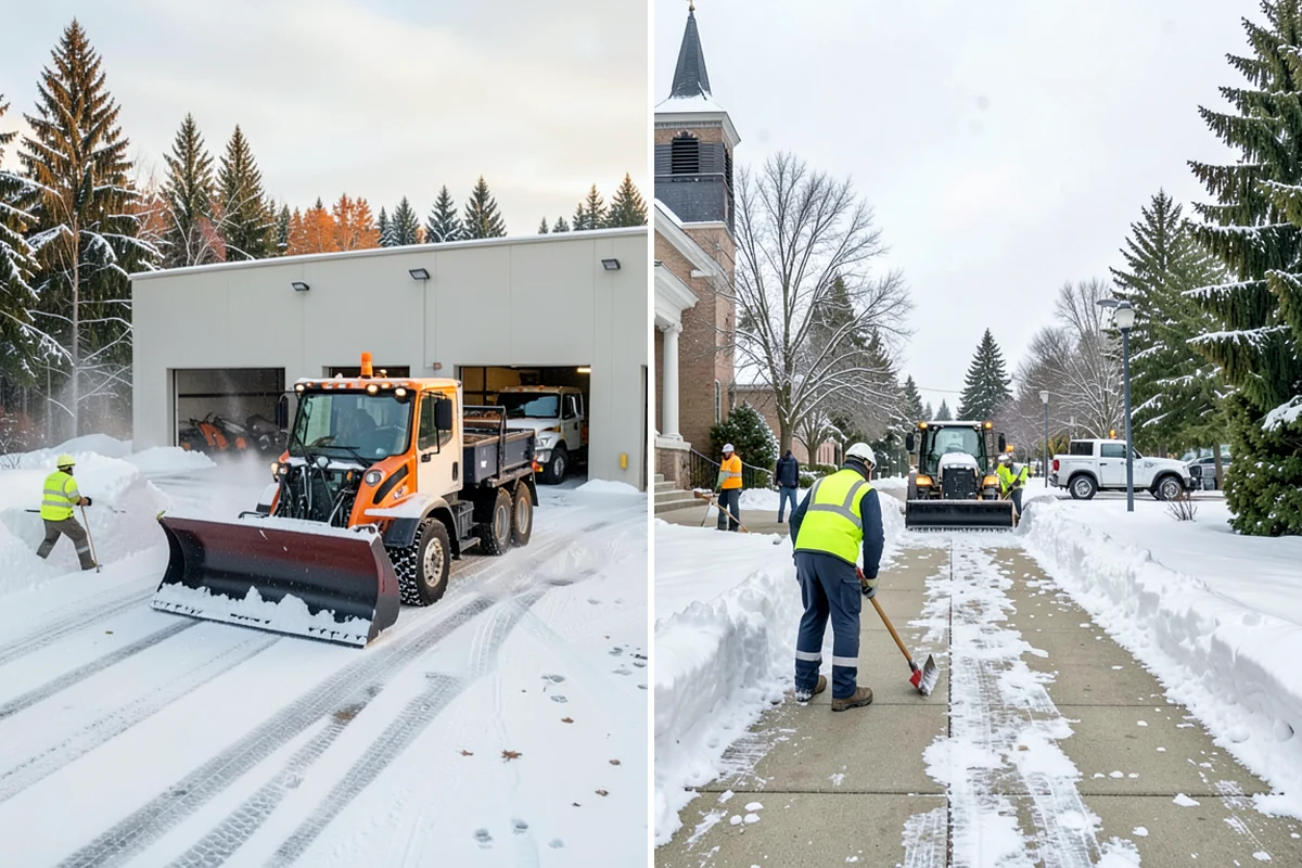 Hotel Snow Removal in Clyde Hill, King County, WA - Review arrival drive, guest parking, and shuttle routes