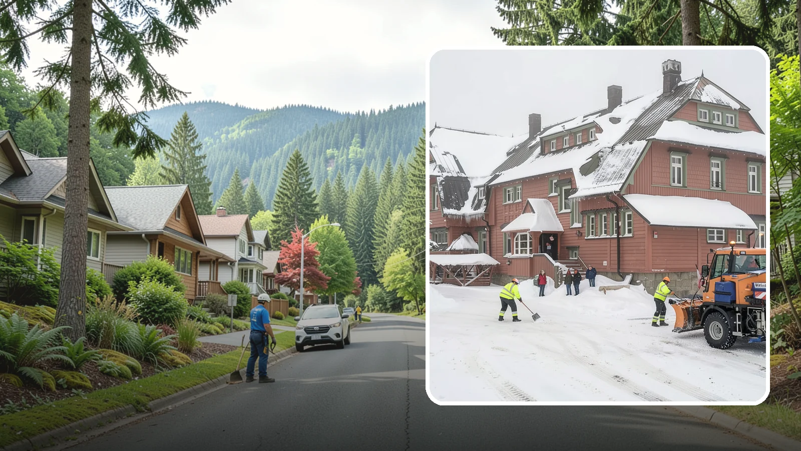 Hotel Snow Removal in Darrington, Snohomish County, WA - Keep guests arriving and departing safely by clearing hotel entrances, drive courts, and lots around the clock during winter...