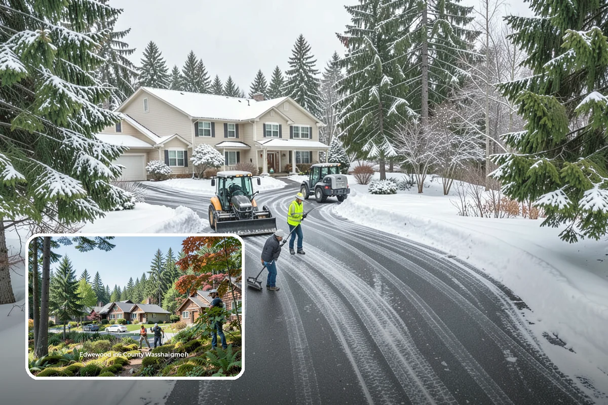 Hotel Snow Removal in Edgewood, Pierce County, WA - Round-the-clock clearing for guest arrivals