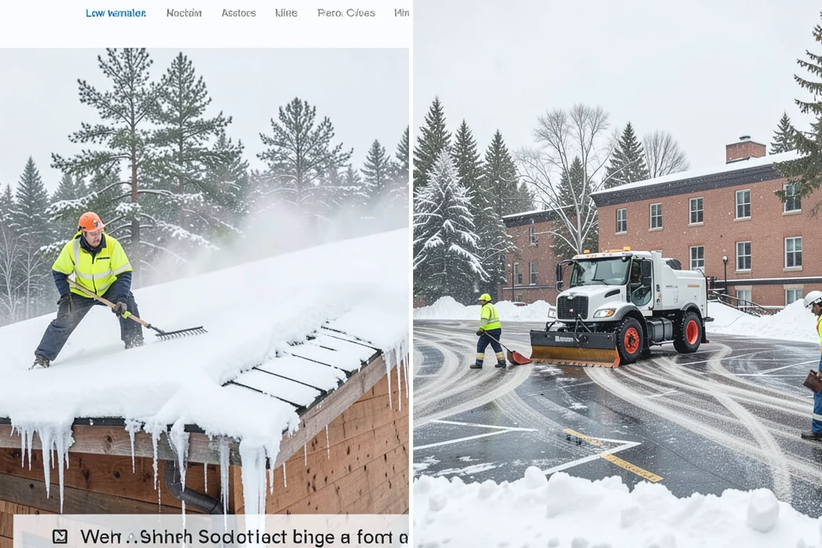 Hotel Snow Removal in Gold Bar, Snohomish County, WA - Review arrival drive, guest parking, and shuttle routes