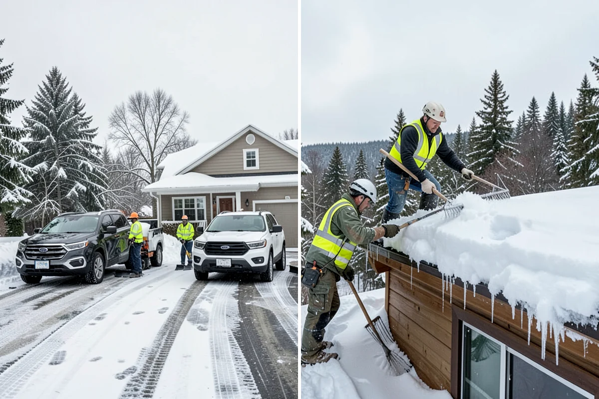 Hotel Snow Removal in Hunts Point, King County, WA - Review arrival drive, guest parking, and shuttle routes