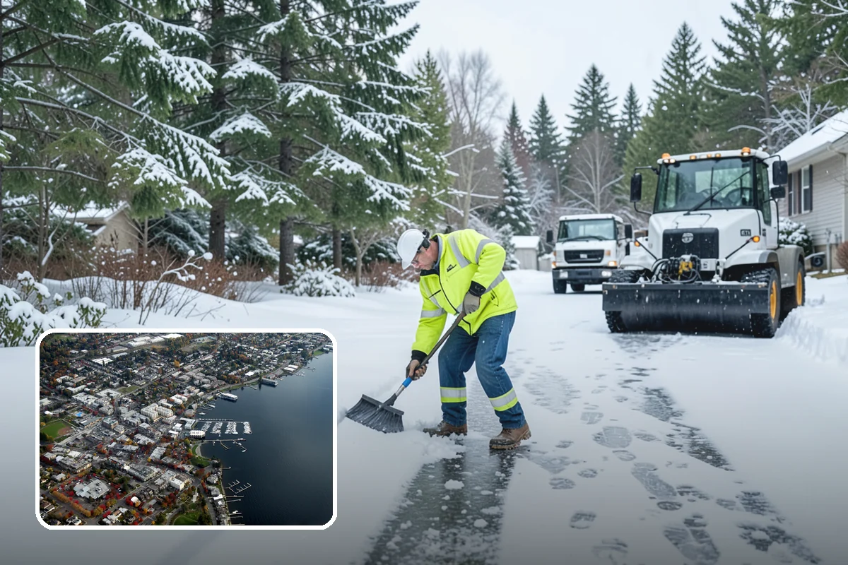 Hotel Snow Removal in Kirkland, King County, WA - Round-the-clock clearing for guest arrivals