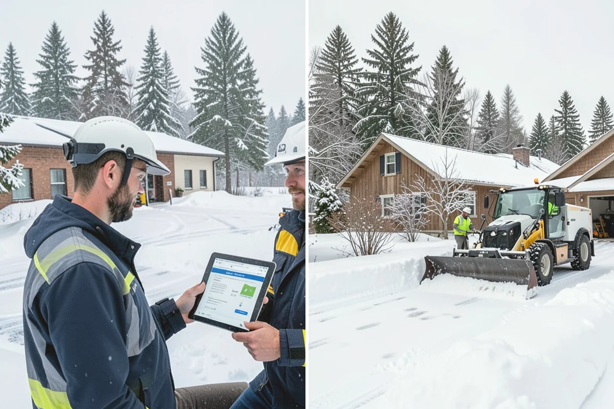 Hotel Snow Removal in Lake Stevens, Snohomish County, WA - Review arrival drive, guest parking, and shuttle routes