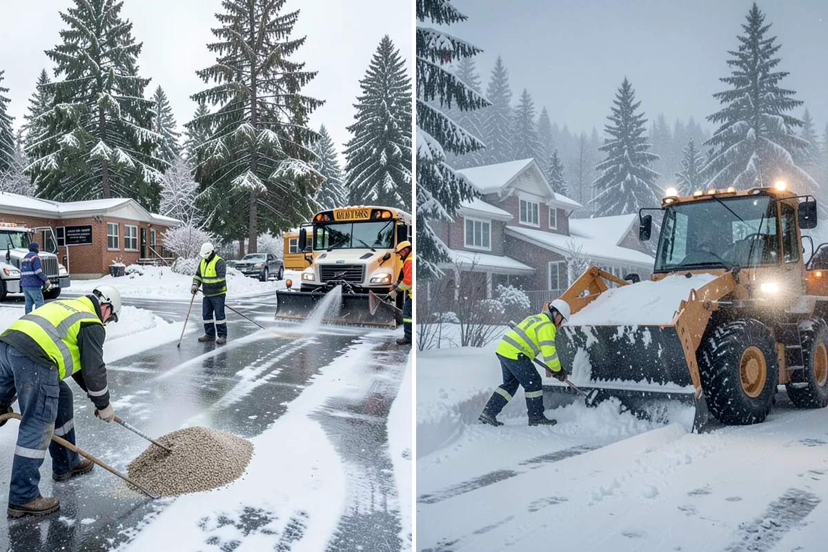 Hotel Snow Removal in Lakewood, Pierce County, WA - Review arrival drive, guest parking, and shuttle routes