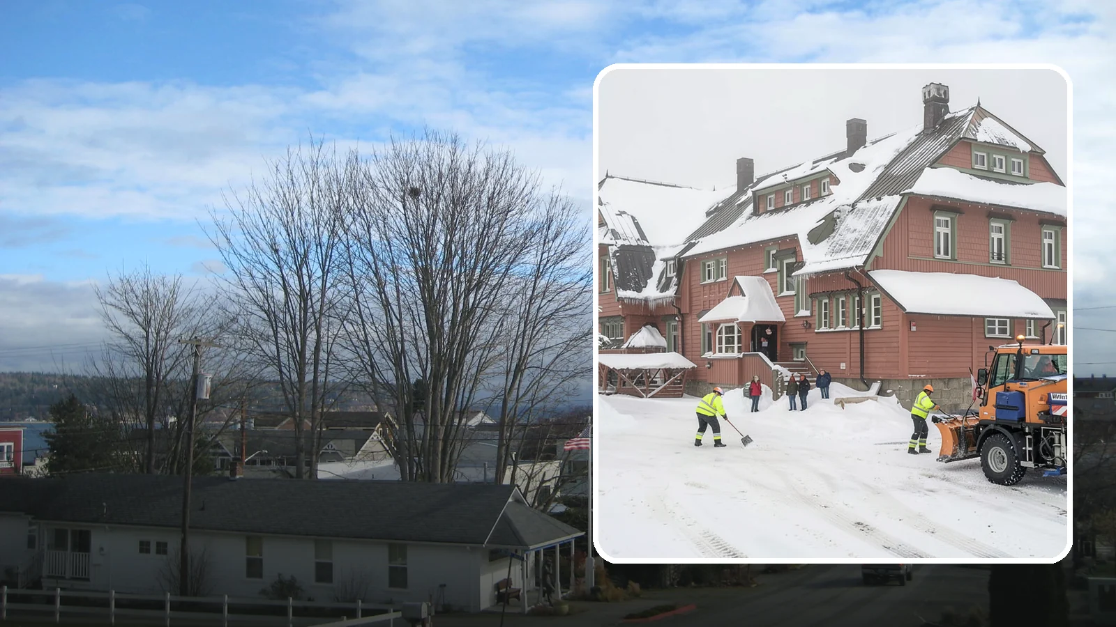 Hotel Snow Removal in Langley, Island County, WA - Keep guests arriving and departing safely by clearing hotel entrances, drive courts, and lots around the clock during winter...