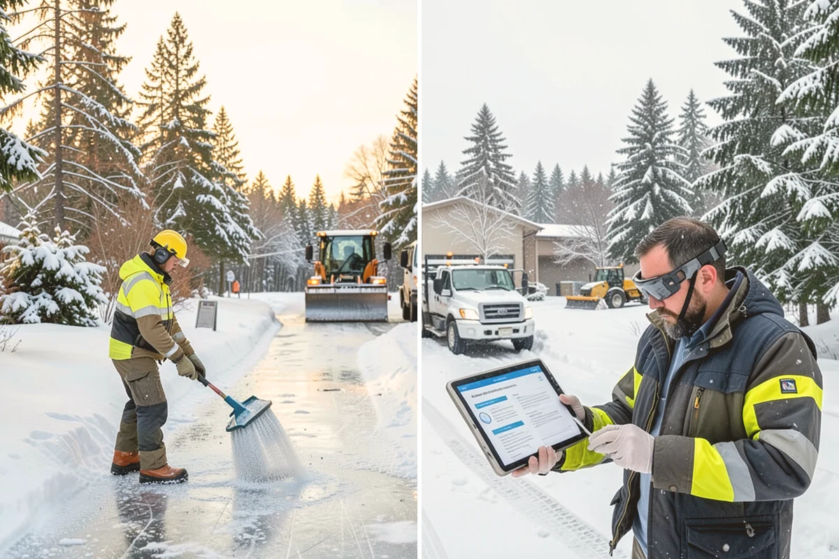Hotel Snow Removal in Lynnwood, Snohomish County, WA - Review arrival drive, guest parking, and shuttle routes