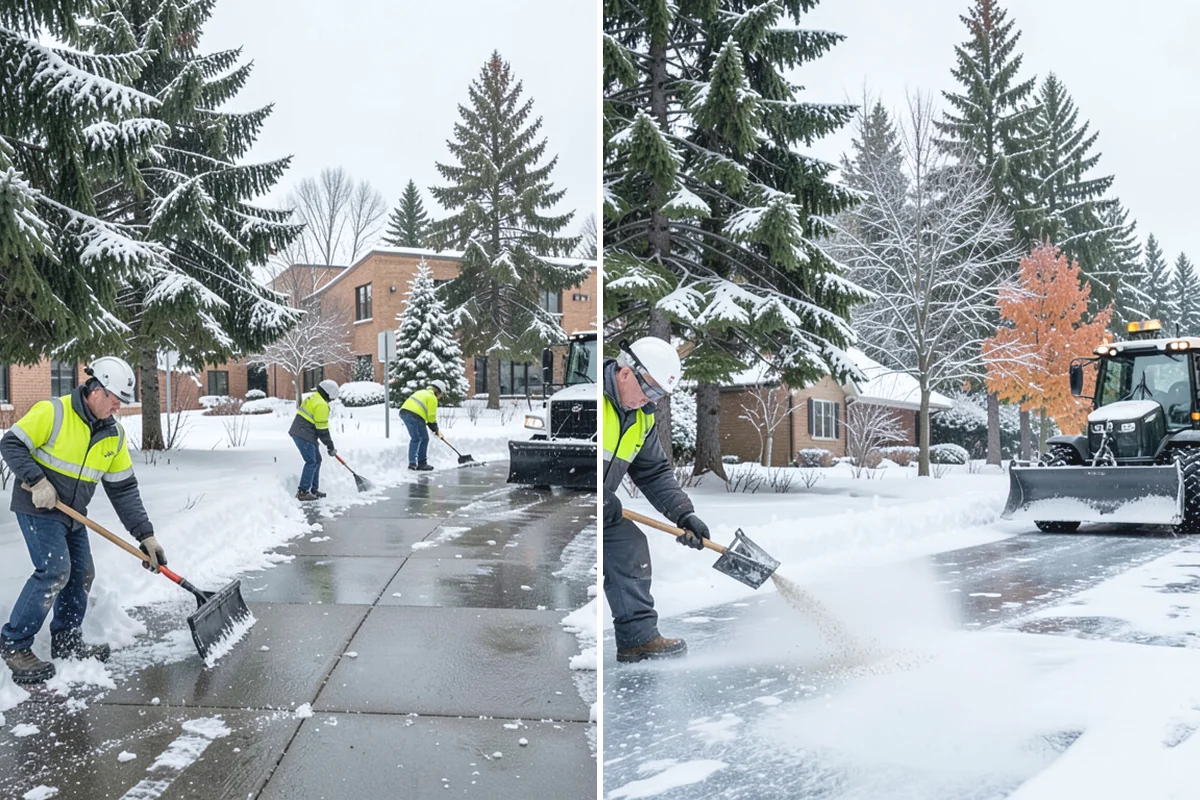 Hotel Snow Removal in Marysville, Snohomish County, WA - Review arrival drive, guest parking, and shuttle routes