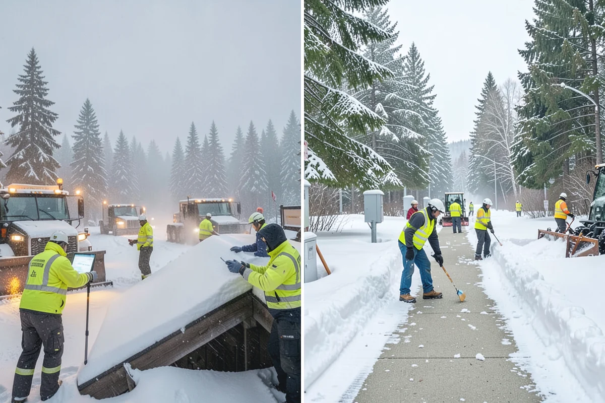 Hotel Snow Removal in Medina, King County, WA - Review arrival drive, guest parking, and shuttle routes