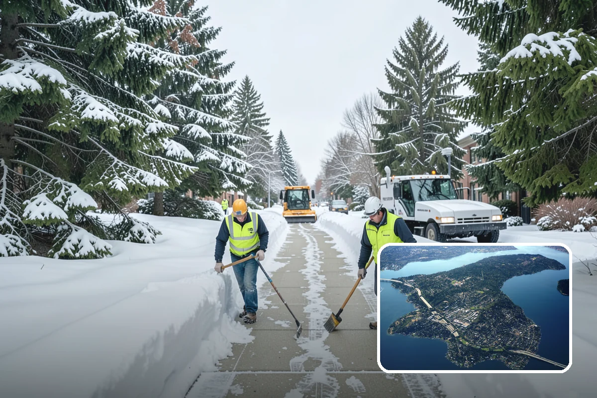 Hotel Snow Removal in Mercer Island, King County, WA - Round-the-clock clearing for guest arrivals