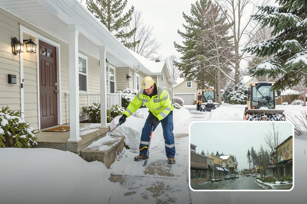 Hotel Snow Removal in Mill Creek, Snohomish County, WA - Round-the-clock clearing for guest arrivals