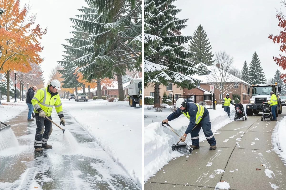 Hotel Snow Removal in Mill Creek, Snohomish County, WA - Review arrival drive, guest parking, and shuttle routes