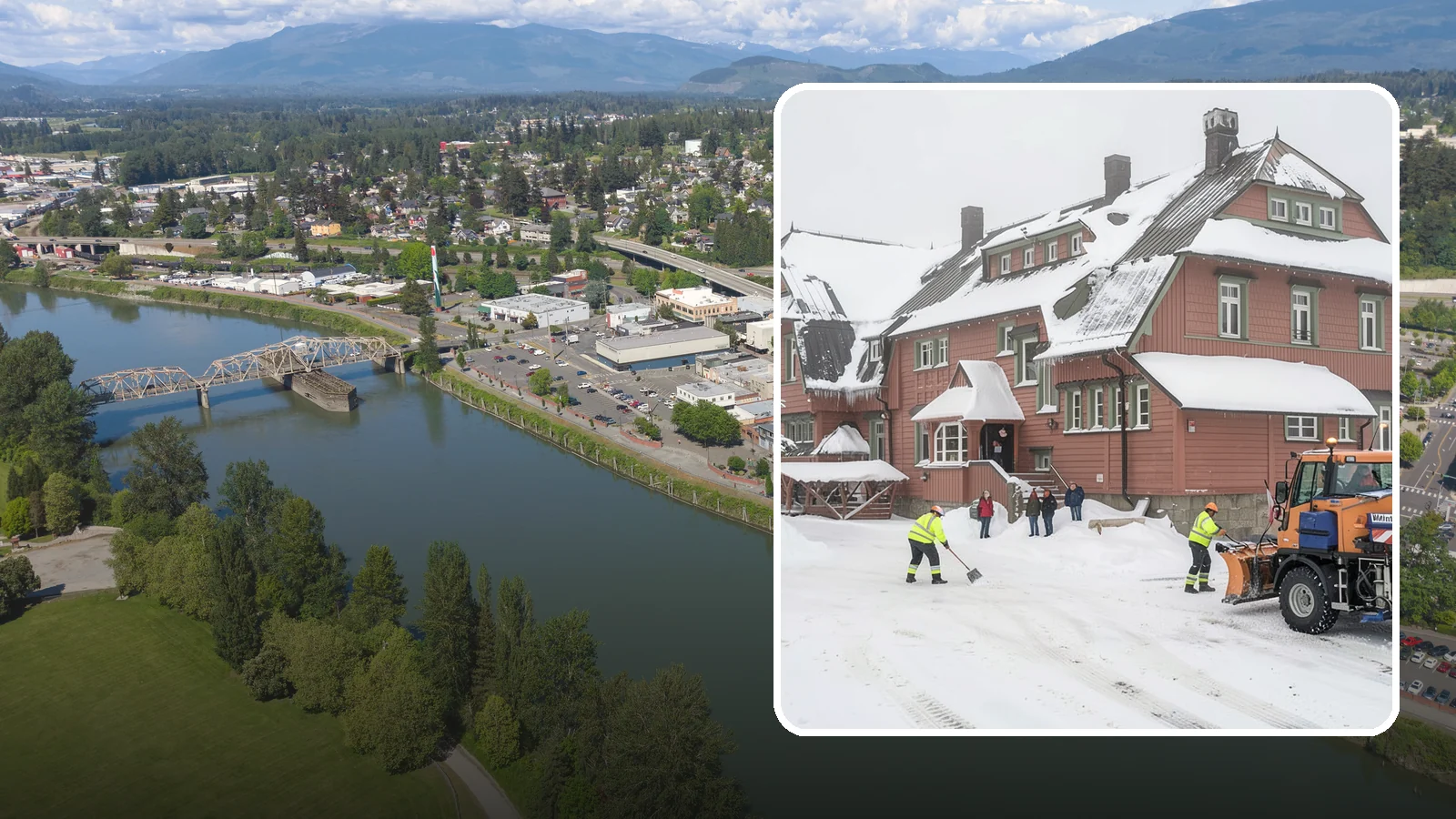 Hotel Snow Removal in Mount Vernon, Skagit County, WA - Keep guests arriving and departing safely by clearing hotel entrances, drive courts, and lots around the clock during winter...