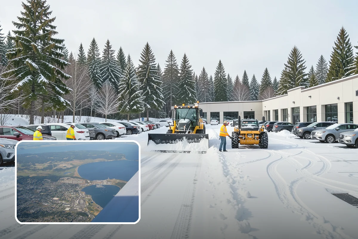 Hotel Snow Removal in Oak Harbor, Island County, WA - Round-the-clock clearing for guest arrivals
