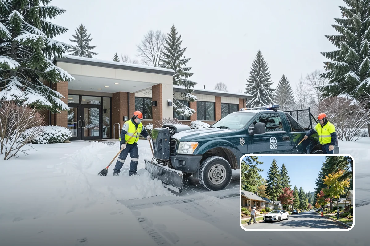 Hotel Snow Removal in Orting, Pierce County, WA - Round-the-clock clearing for guest arrivals