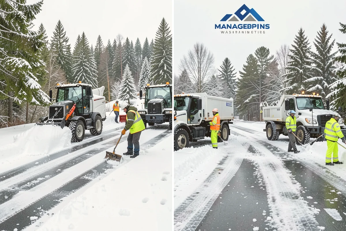 Hotel Snow Removal in Orting, Pierce County, WA - Review arrival drive, guest parking, and shuttle routes