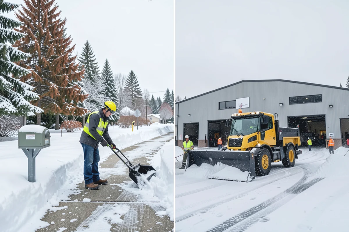 Hotel Snow Removal in Renton, King County, WA - Review arrival drive, guest parking, and shuttle routes