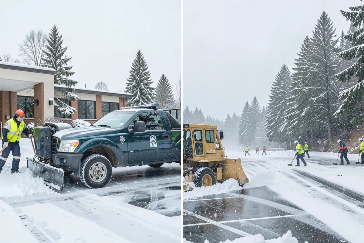 Hotel Snow Removal in South Prairie, Pierce County, WA - Review arrival drive, guest parking, and shuttle routes