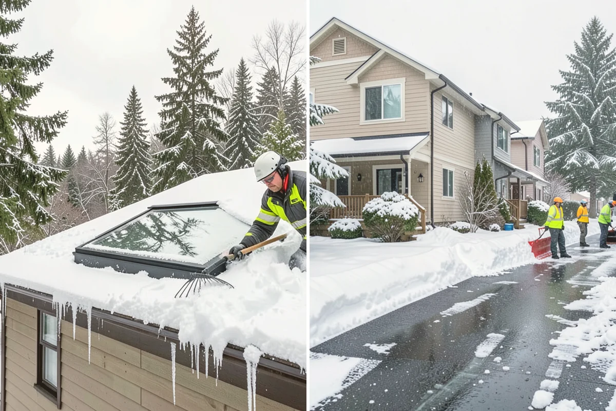 Hotel Snow Removal in Stanwood, Snohomish County, WA - Review arrival drive, guest parking, and shuttle routes