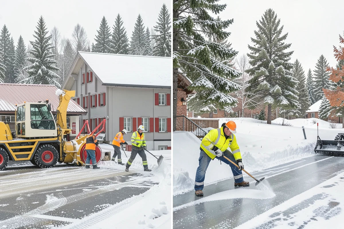 Hotel Snow Removal in Steilacoom, Pierce County, WA - Review arrival drive, guest parking, and shuttle routes