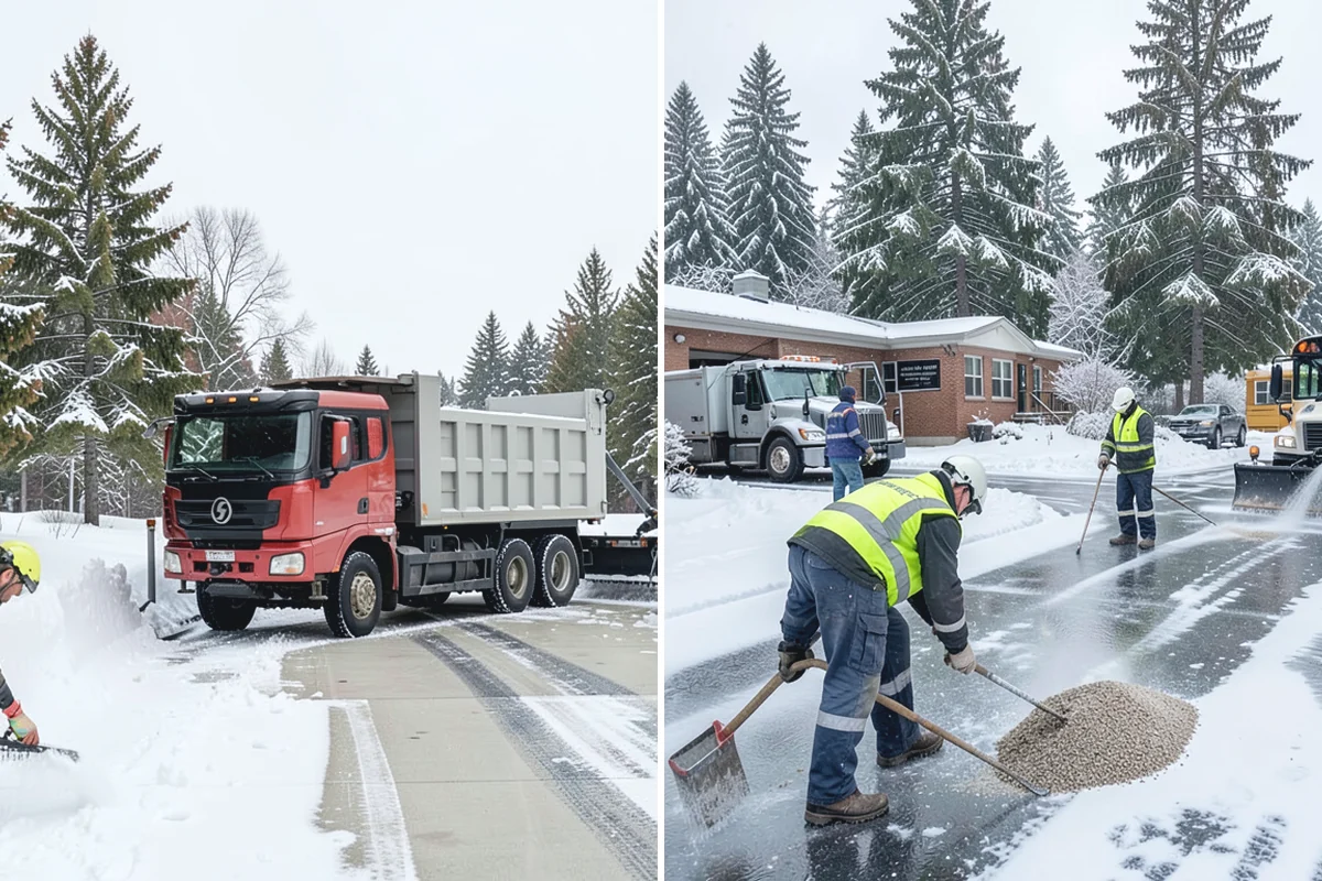 Hotel Snow Removal in Sumner, Pierce County, WA - Review arrival drive, guest parking, and shuttle routes