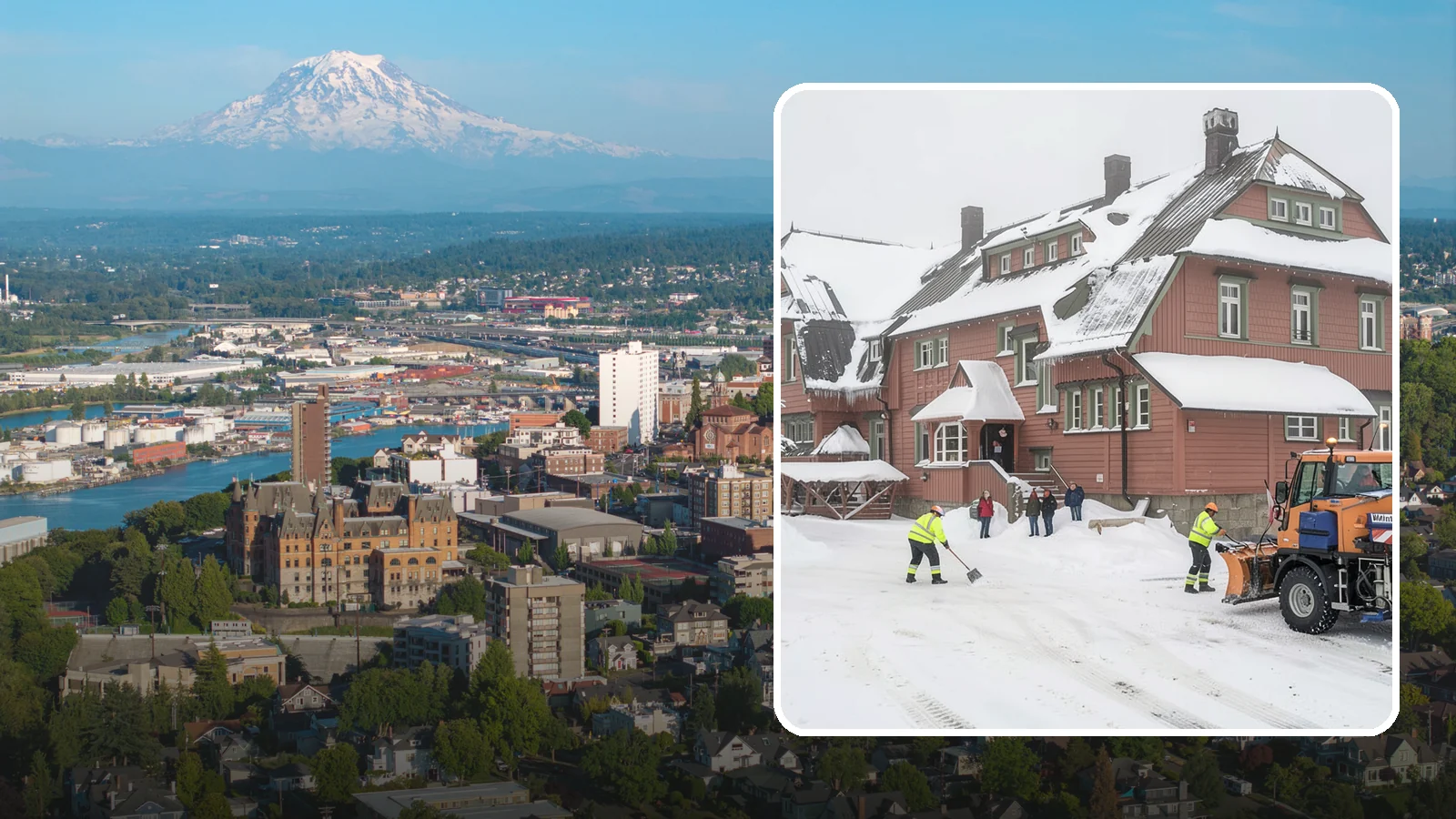 Hotel Snow Removal in Tacoma, Pierce County, WA - Keep guests arriving and departing safely by clearing hotel entrances, drive courts, and lots around the clock during winter...